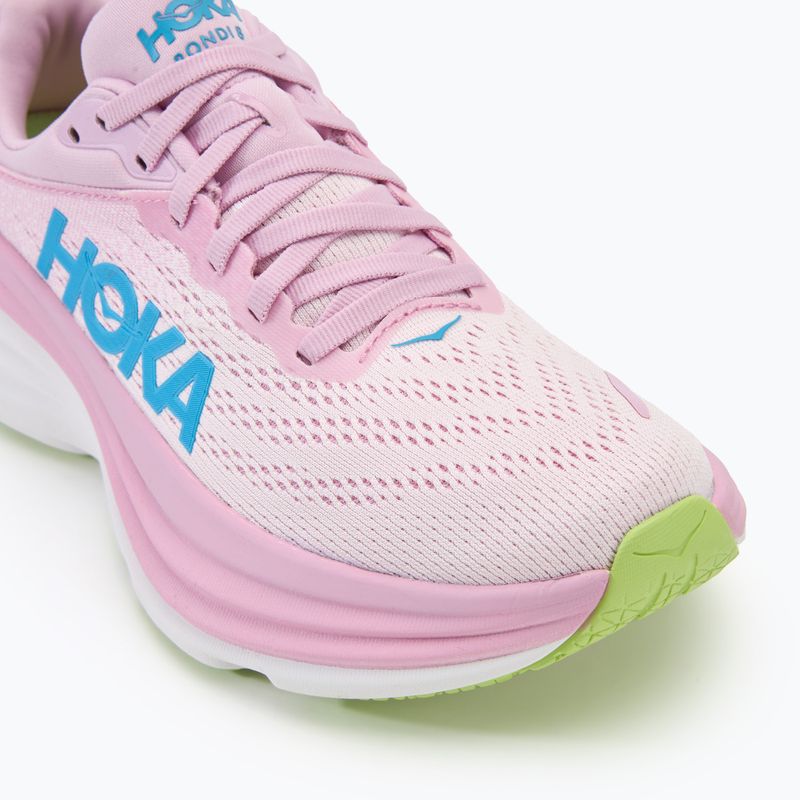 Damen Laufschuhe HOKA Bondi 8 rosa twilight/waterpark 7