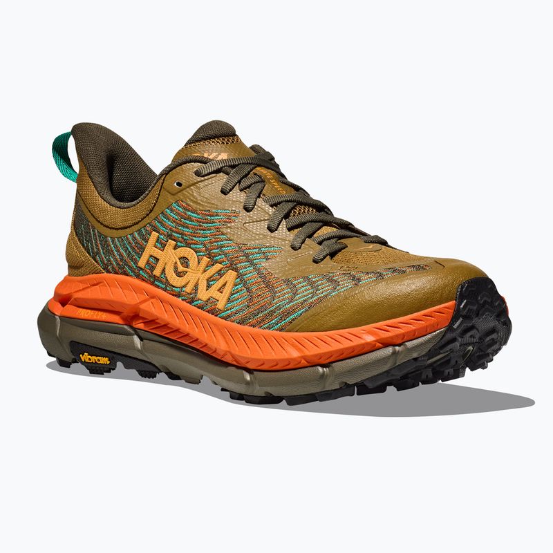 HOKA Mafate Speed 4 antik oliv/kürbis Herren Laufschuhe