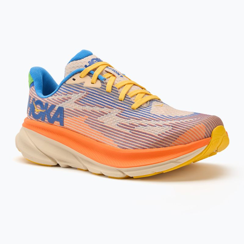 HOKA Clifton 9 ultramarine/electric tangerine Kinderlaufschuhe