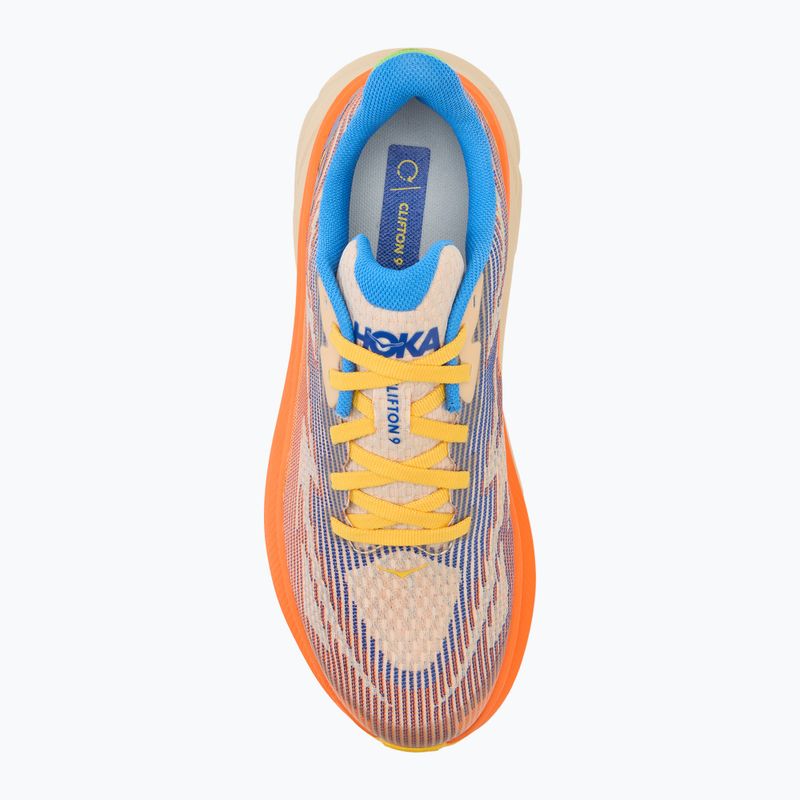 HOKA Clifton 9 ultramarine/electric tangerine Kinderlaufschuhe 5