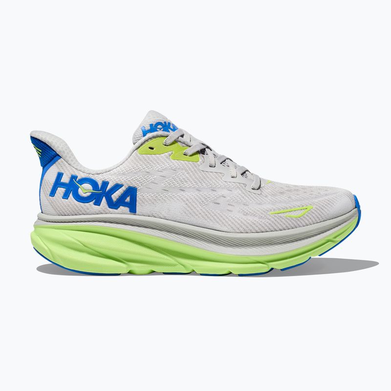 HOKA Herren Laufschuhe Clifton 9 Wide stardust/electric cobalt 2