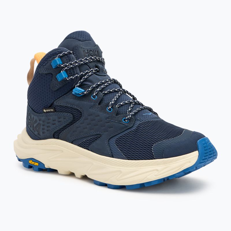 HOKA Herren-Wanderstiefel Anacapa 2 Mid GTX marineblau/hafermilch