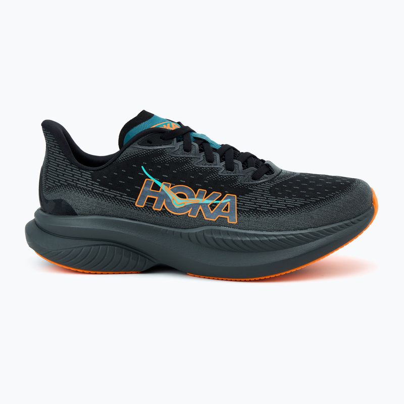 Herren Laufschuhe HOKA Mach 6 schwarz/electric tangerine 2