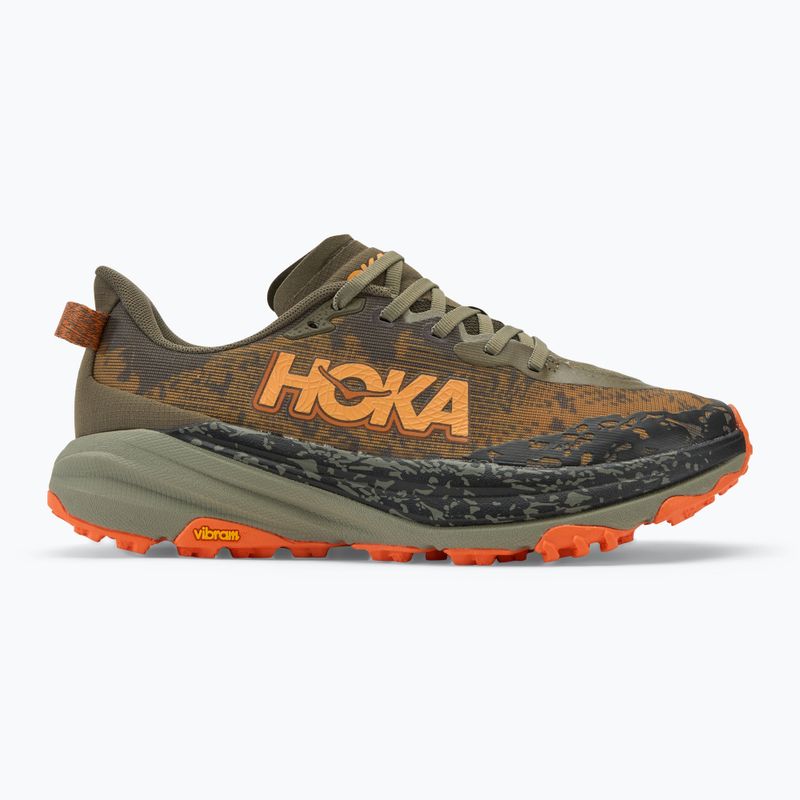 HOKA Speedgoat 6 Wide antik oliv/kürbis Herren Laufschuhe 2