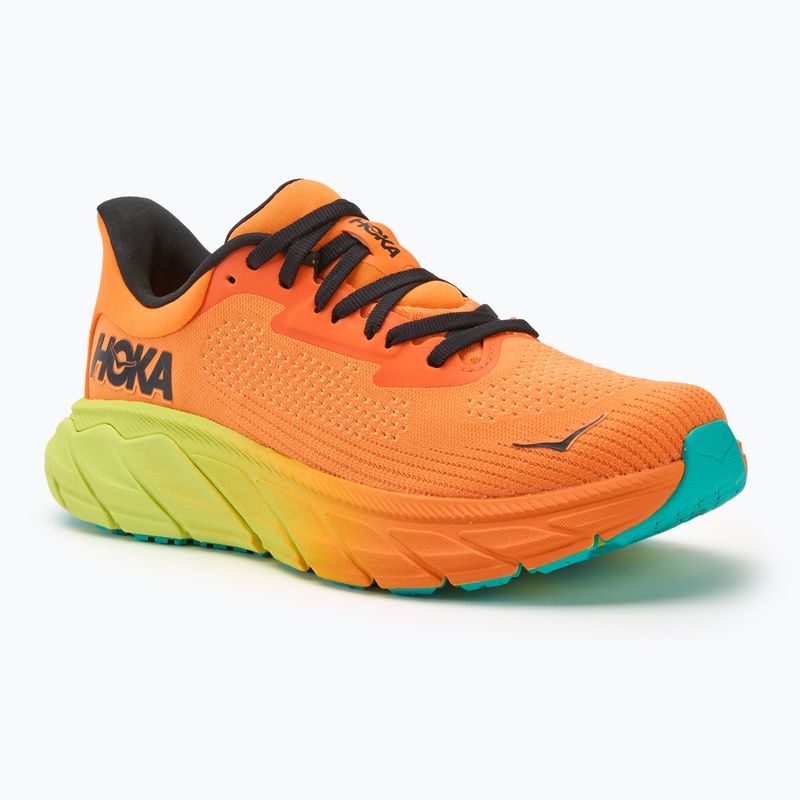 Damen Laufschuhe HOKA Arahi 7 electric tangerine/schwarz