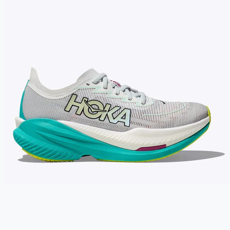 Damen Laufschuhe HOKA Mach X 2 frost/electric aqua 8