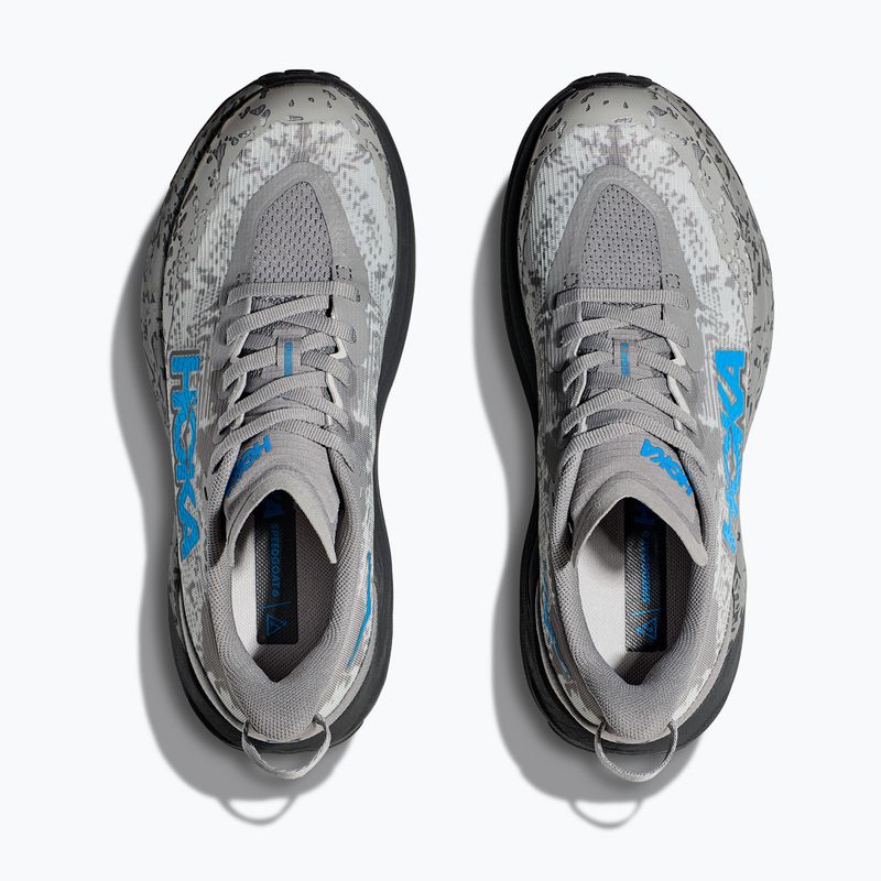 Laufschuhe Herren Kinder HOKA Speedgoat 6 galactic grey/hoka blue 8