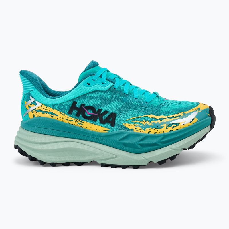 Laufschuhe Damen HOKA Stinson 7 electirc aqua/oceanic 2