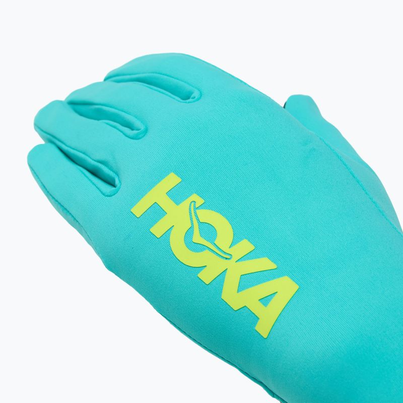 HOKA Airolite Run electric aqua Laufhandschuhe 4