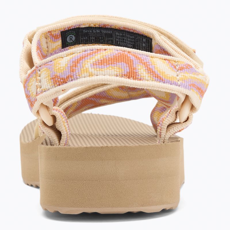Teva Midform Universal Damen Sandalen neon fade Kokosnuss 6