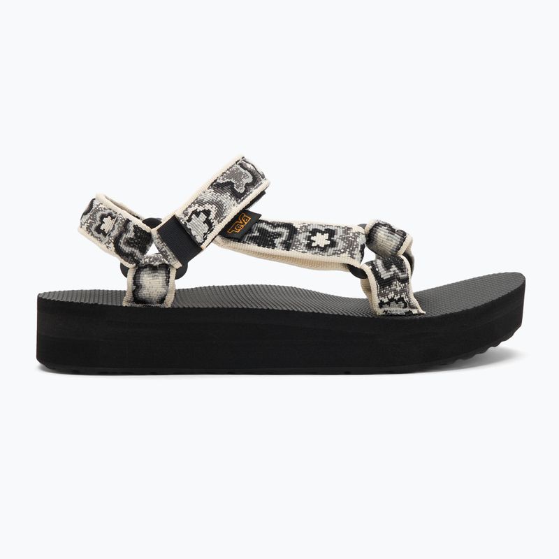 Teva Midform Universal Damen Sandalen neon floral schwarz / weiß 2
