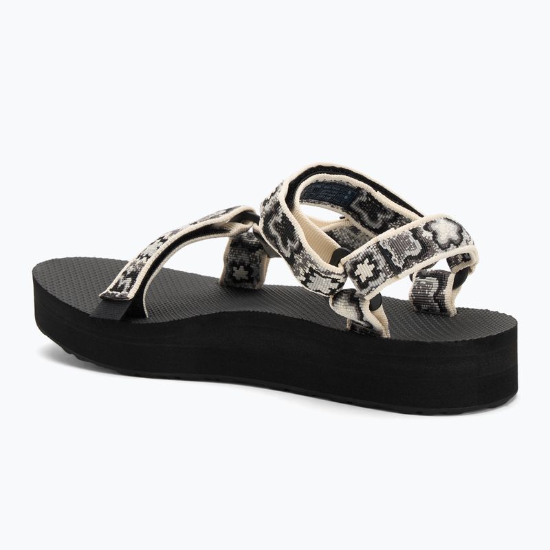 Teva Midform Universal Damen Sandalen neon floral schwarz / weiß 3
