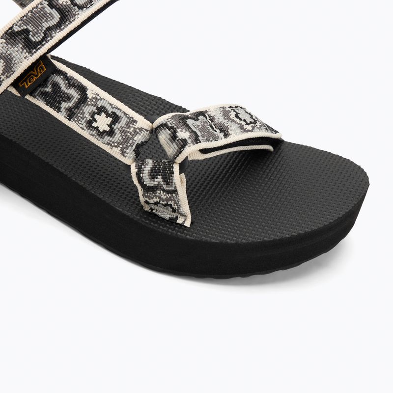 Teva Midform Universal Damen Sandalen neon floral schwarz / weiß 7