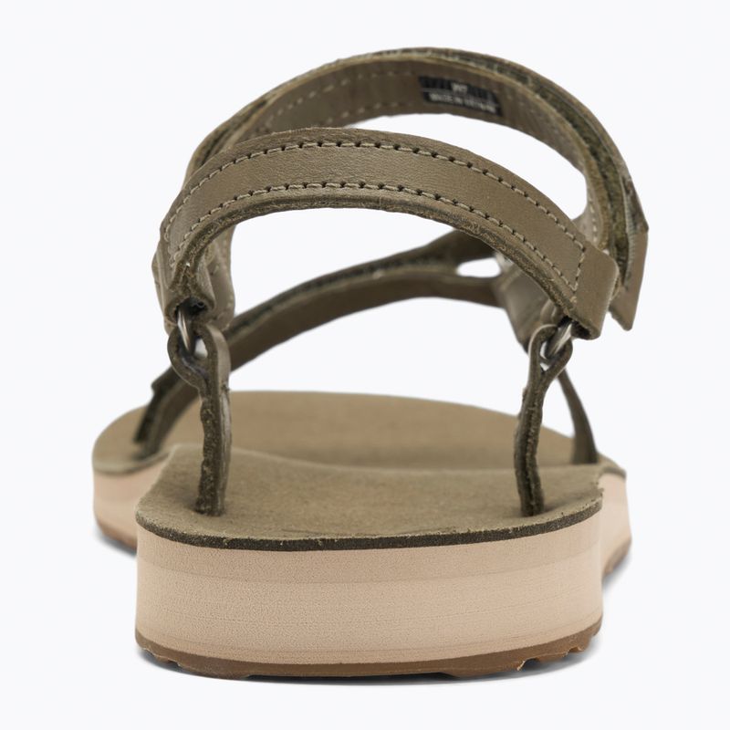 Teva Original Universal Slim Lea Damen Sandalen oliv gebrannt 6