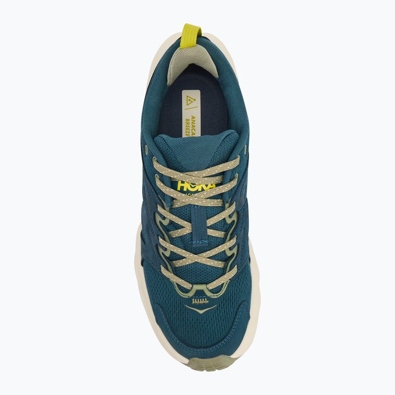 Wanderschuhe Herren HOKA Anacapa Breeze Low blue twilight/oat milk 5