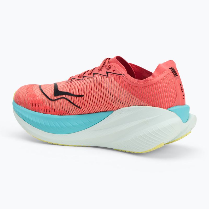 HOKA Mach X 2 Herren Laufschuhe grapefuit/electric coral 3