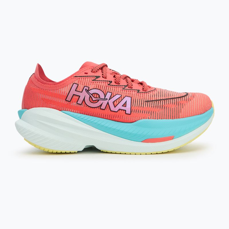 Damen Laufschuhe HOKA Mach X 2 grapefruit/electric coral 3