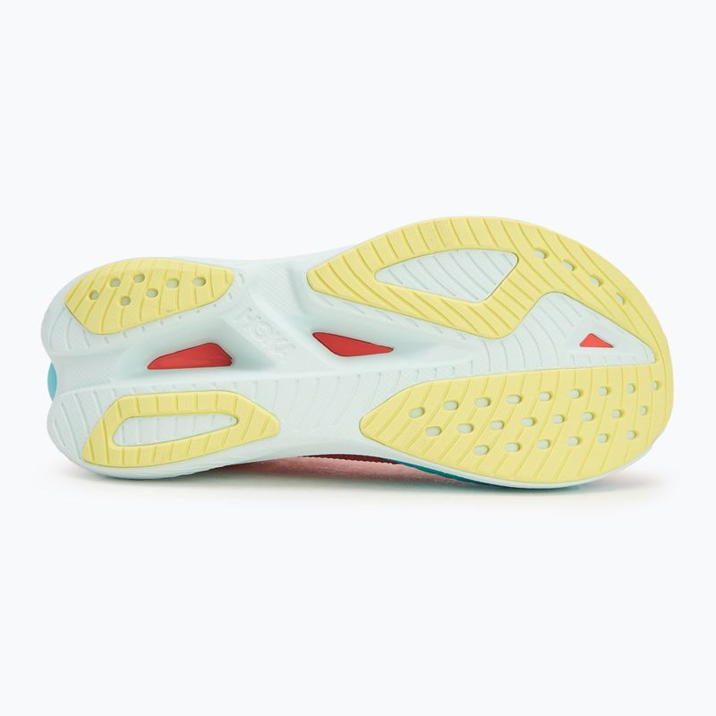 Laufschuhe Herren Damen HOKA Mach X 2 grapefruit/electric coral 4