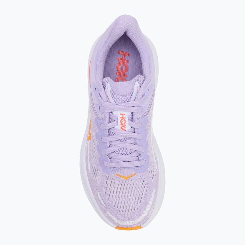Laufschuhe Damen HOKA Bondi 9 aster flower/starlight glow 5