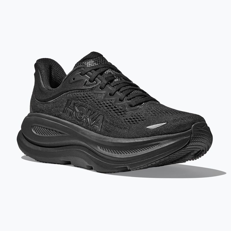 Damen Laufschuhe HOKA Bondi 9 Wide schwarz/schwarz