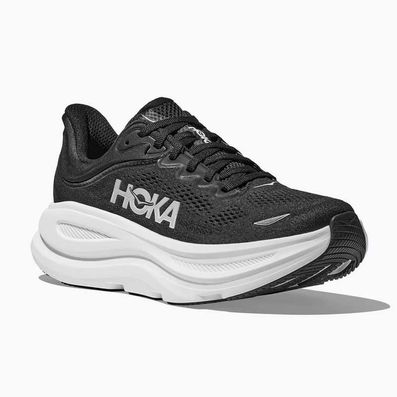 Damen Laufschuhe HOKA Bondi 9 Wide schwarz/weiss