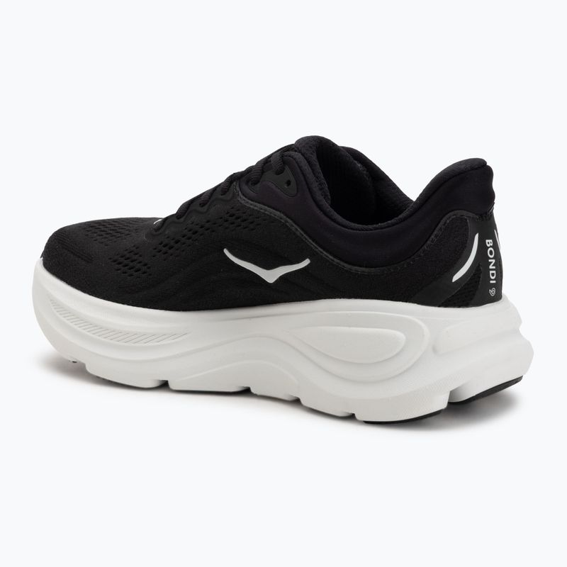 Damen Laufschuhe HOKA Bondi 9 Wide schwarz/weiss 3