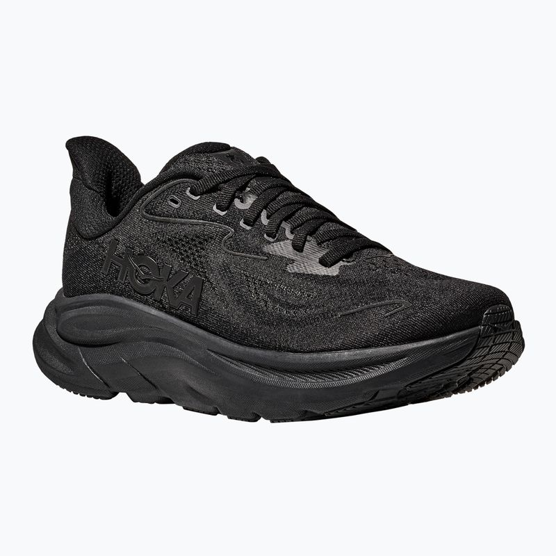Herren Laufschuhe HOKA Clifton 10 Wide schwarz/schwarz