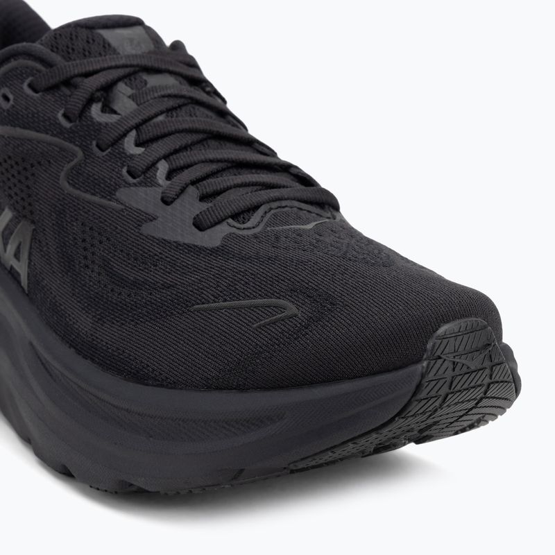Herren Laufschuhe HOKA Clifton 10 Wide schwarz/schwarz 7
