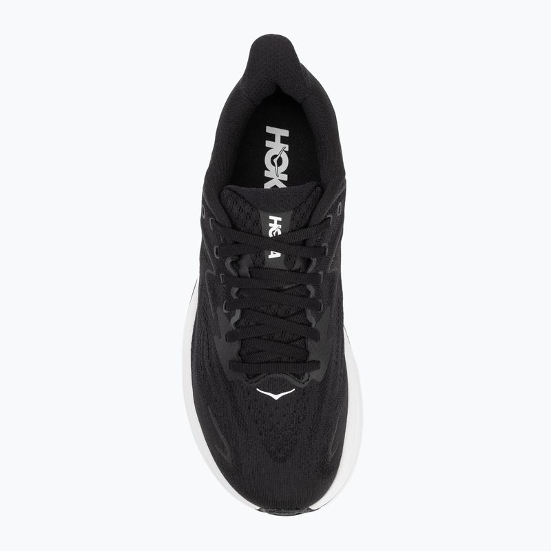 Herren Laufschuhe HOKA Clifton 10 Wide schwarz/weiss 5