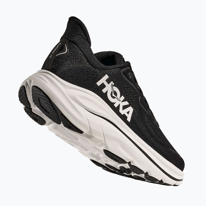 Damen Laufschuhe HOKA Clifton 10 Wide schwarz/weiss 4