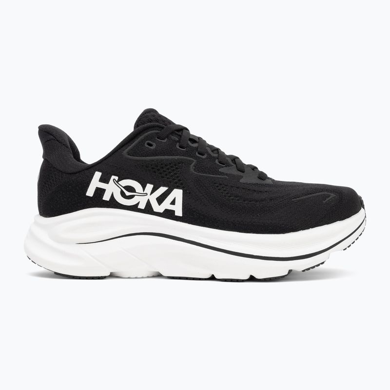Damen Laufschuhe HOKA Clifton 10 Wide schwarz/weiss 2