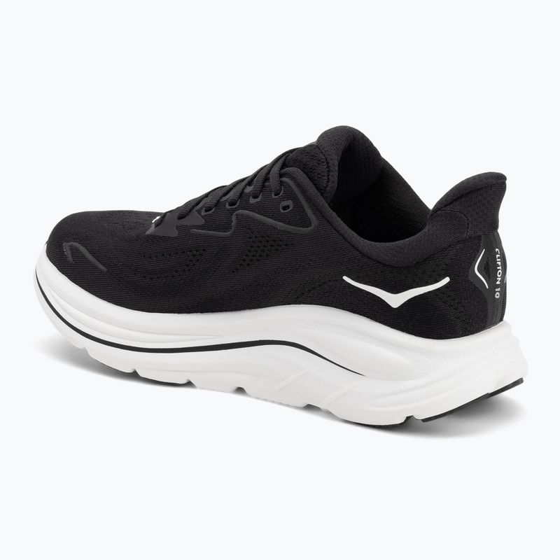 Damen Laufschuhe HOKA Clifton 10 Wide schwarz/weiss 3