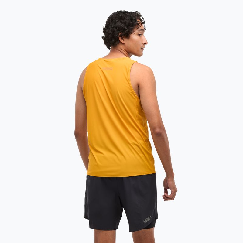 Herren Lauftank HOKA Airolite Run Tank in gelb 3