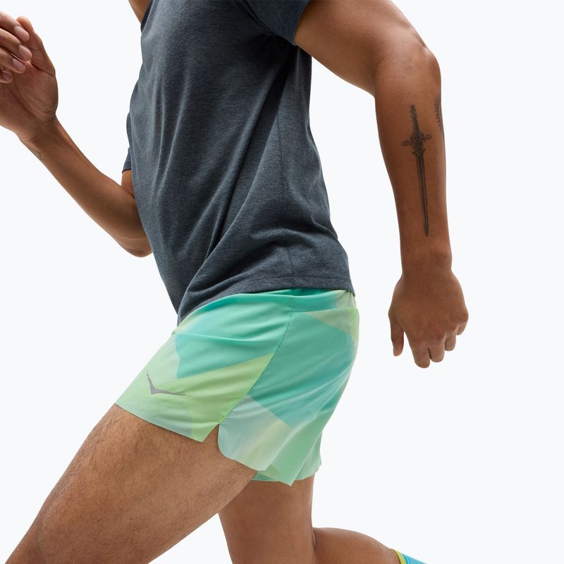 Laufshorts Herren HOKA Glide With Brief 5" tart apple mist 4