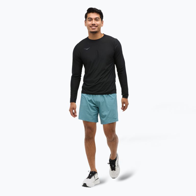 Laufshorts Herren HOKA Glide 7'' 2in1 nountain fog 2