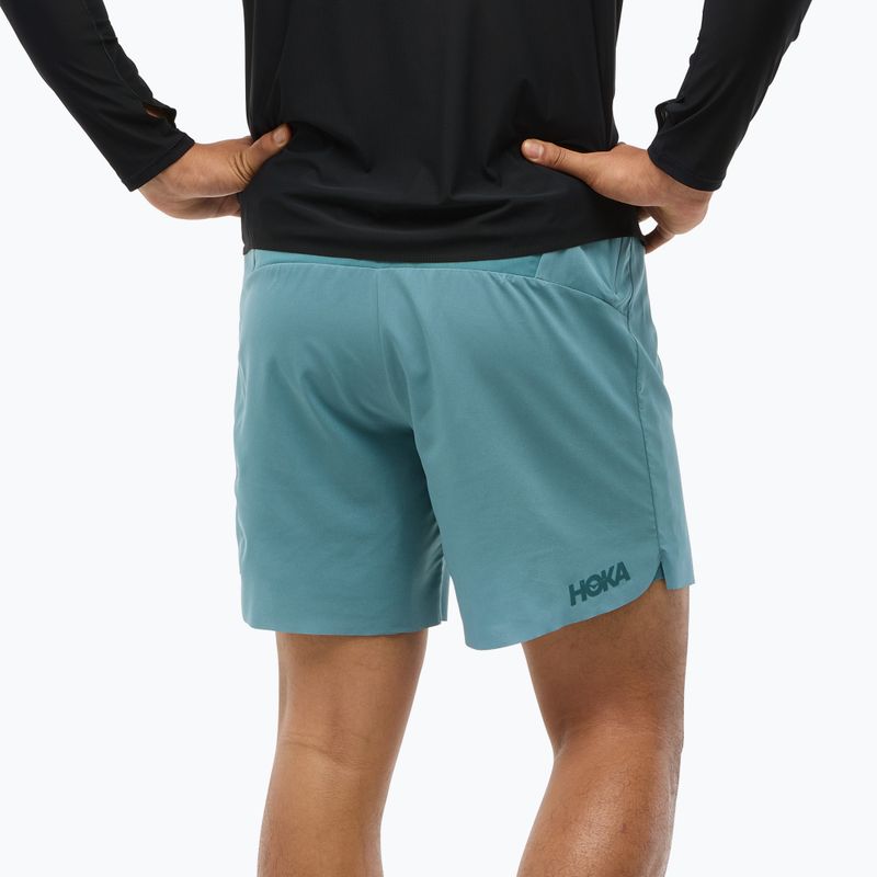 Laufshorts Herren HOKA Glide 7'' 2in1 nountain fog 3