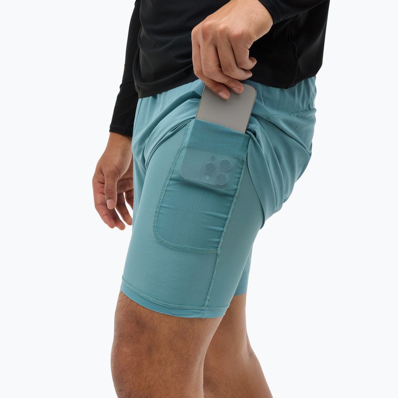Laufshorts Herren HOKA Glide 7'' 2in1 nountain fog 5