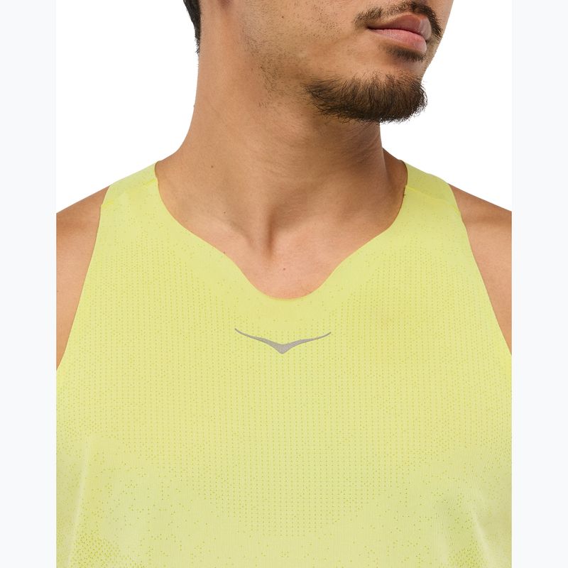 Laufshirt Herren HOKA Race Singlet hoka citrus 5