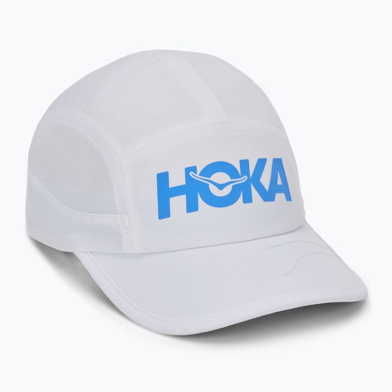HOKA Run weiße Kappe mit Schirm