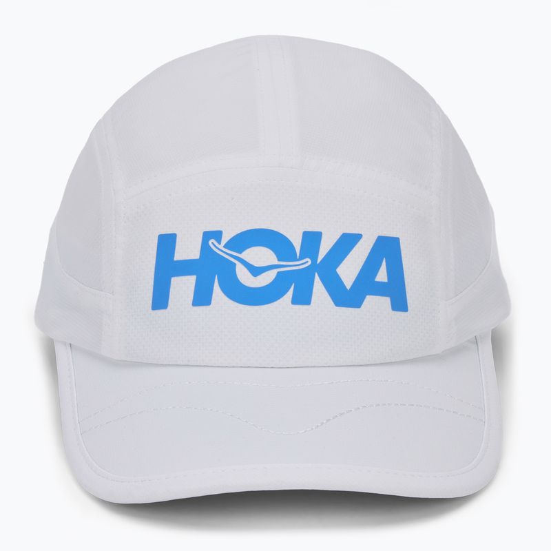 HOKA Run weiße Kappe mit Schirm 2
