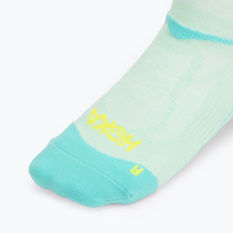 Socken HOKA Clifton Crew Run mint fluornite 3