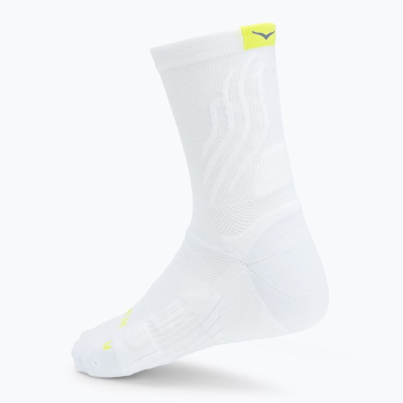 Socken HOKA Bondi Quarter Run white 2