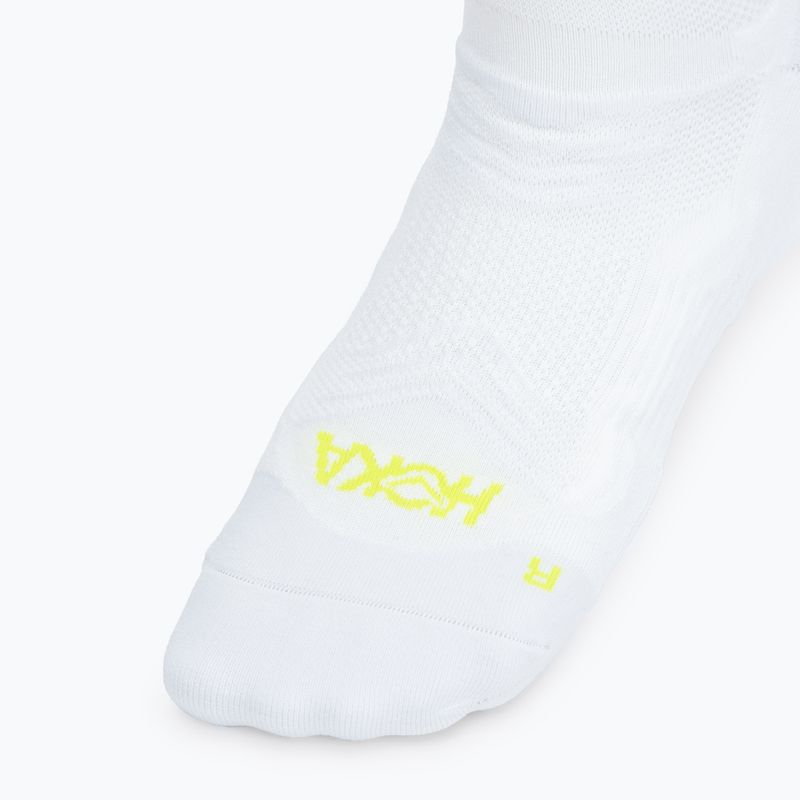 Socken HOKA Bondi Quarter Run white 3