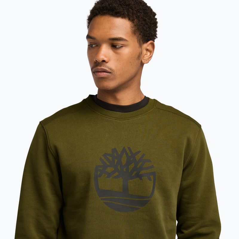 Sweatshrit Herren Timberland Tree Logo Crew Neck dark olive 4