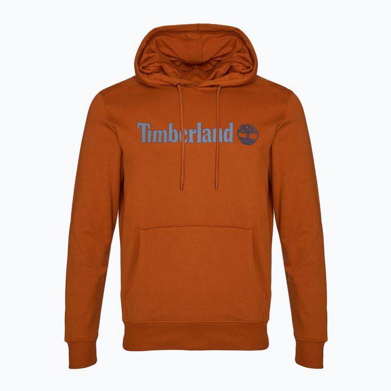 Timberland Linear Logo Hoodie Herren umber