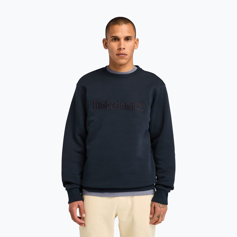 Sweatshrit Herren Timberland Embroidery Tonal Crew Neck dark sapphire