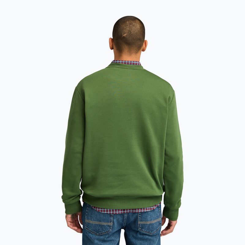 Sweatshrit Herren Timberland Embroidery Tonal Crew Neck black forest green 3