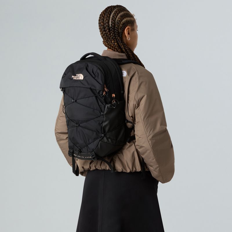 Damen-Stadt Rucksack The North Face Borealis Luxe 27 l schwarz/gebrochenes Korallenmetallic 7