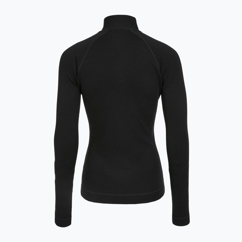 Thermoaktiv Hoodie Sweatshirt Damen Smartwool Classic Thermal Merino Base Layer 1/4 Zip Boxed black 2