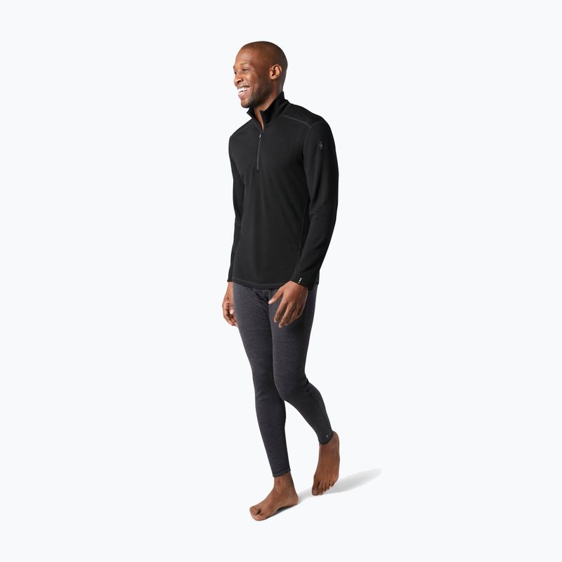 Herren Smartwool Classic Thermal Merino Base Layer 1/4 Zip Boxed Thermal Sweatshirt schwarz 2